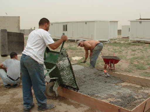 Pouring Generator Concrete1